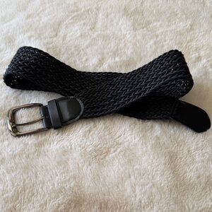Black Woven Belt